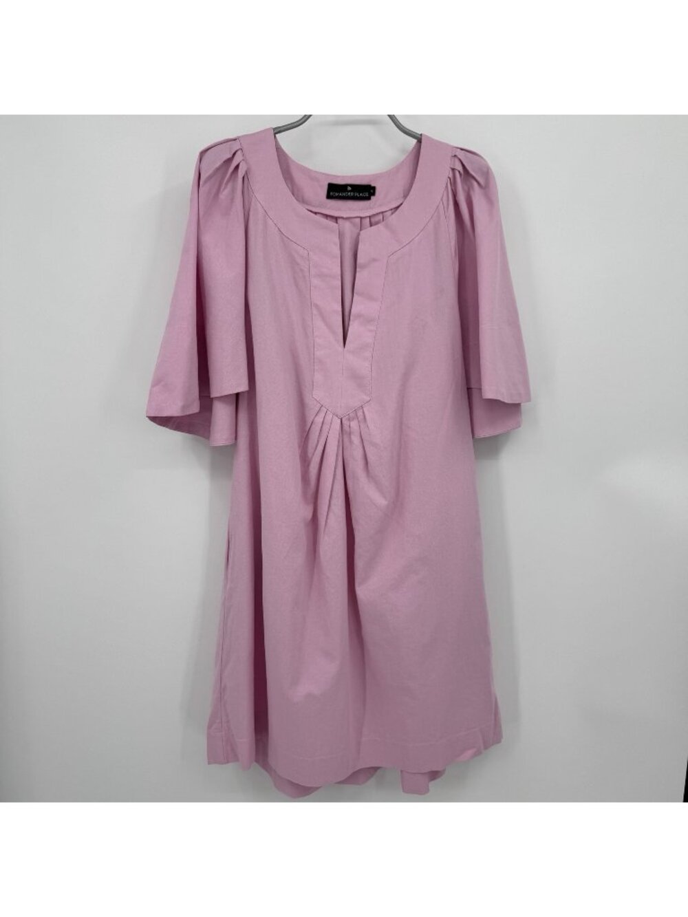 Pomander Place Tuckernuck Orchid Pink Finley Flutter Sleeve Dress Linen size M*